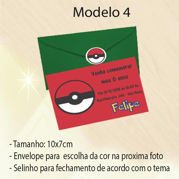 Convite- Pokemon
