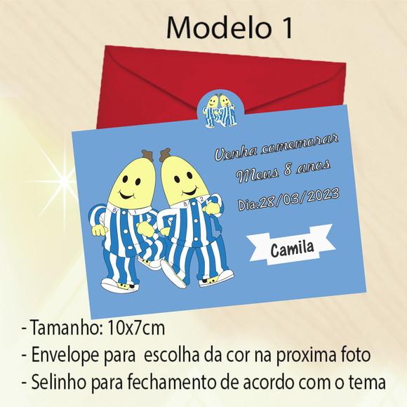 Convite-bananas de Pijama