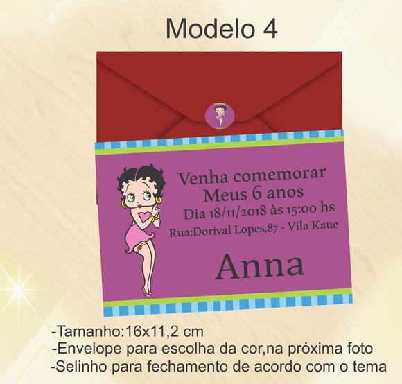 Convite-betty Boop