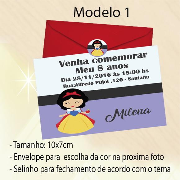Convite-branca de Neve