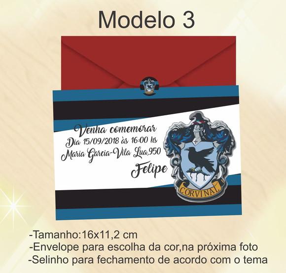 Convite-brasões Hogwarts