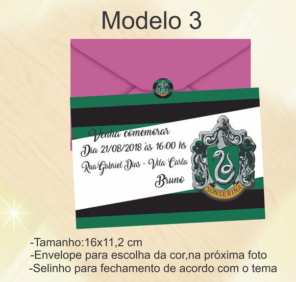 Convite-brasões Hogwarts