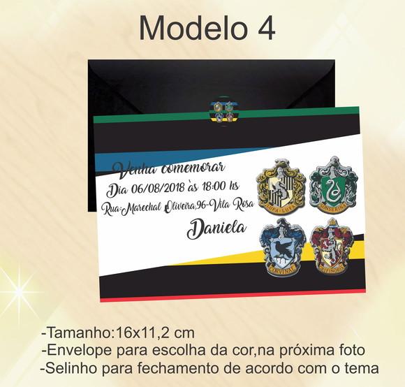 Convite-brasões Hogwarts