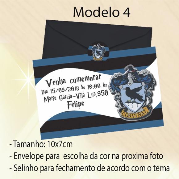 Convite-brasões Hogwarts