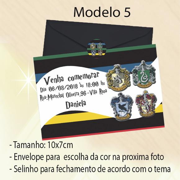 Convite-brasões Hogwarts