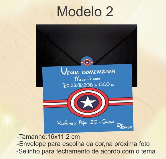 Convite-capitão America