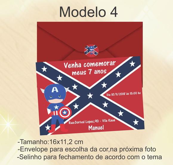 Convite-capitão America