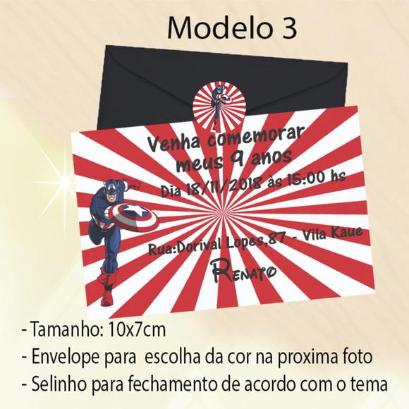 Convite-capitão America