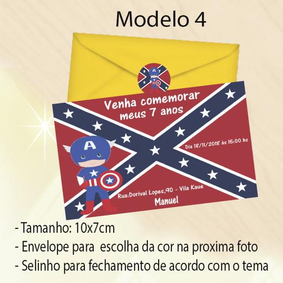 Convite-capitão America