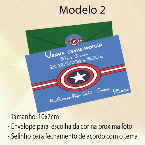 Convite-capitão America