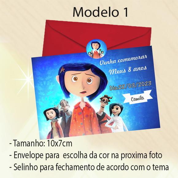 Convite-caroline e o Mundo Secreto