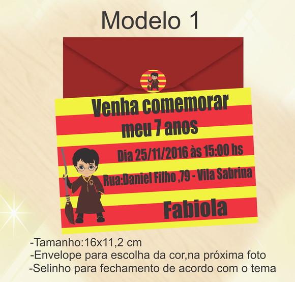 Convite-harry Potter-modelo 1