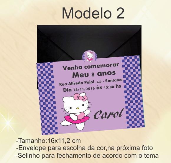 Convite-hello Kitty