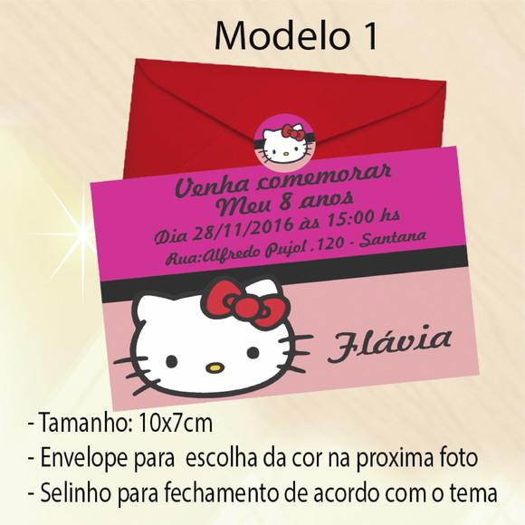 Convite-hello Kitty