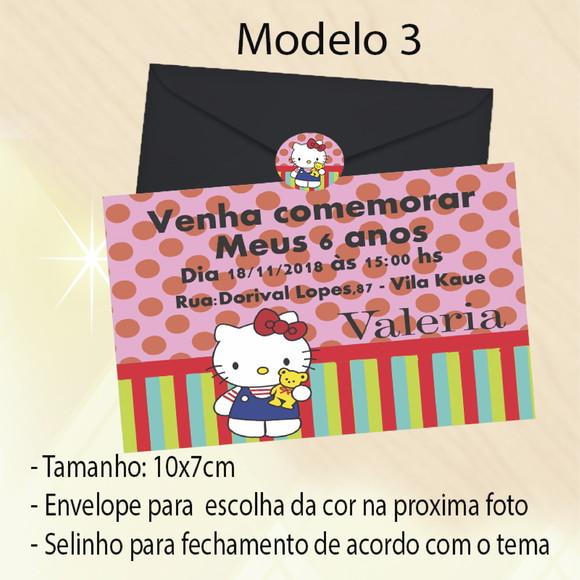 Convite-hello Kitty