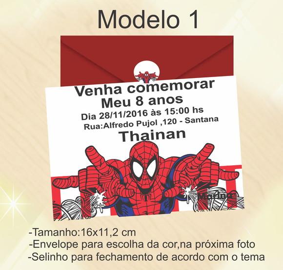 Convite-homem Aranha