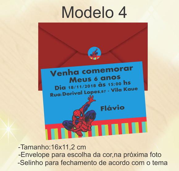 Convite-homem Aranha
