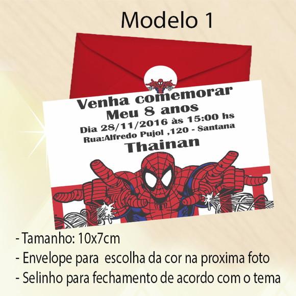 Convite-homem Aranha