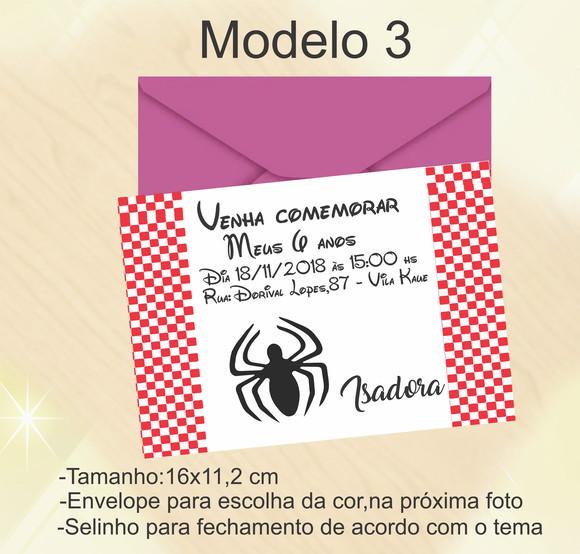 Convite-homem Aranha