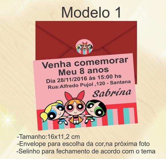 Convite-menina Super Poderosas
