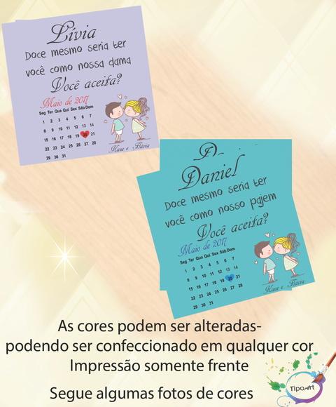 Convite-pajem e Dama + Calendário