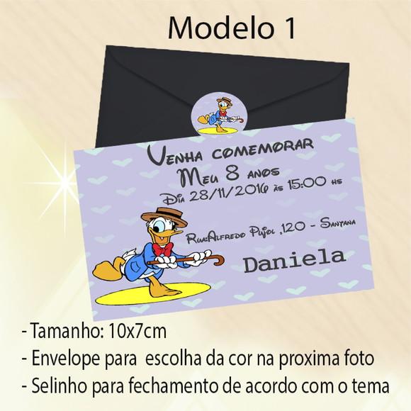 Convite-pato Donald
