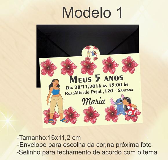 Convite-stitch e Lilo