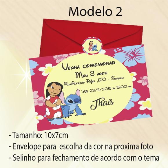 Convite-stitch e Lilo