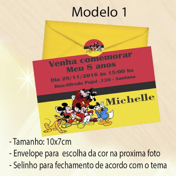 Convite-turma do Mickey