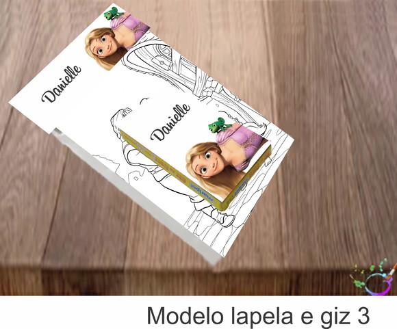 Desenhos de Colorir(caixa com Giz de Cera)-rapunzel | Vitrine Artesanou