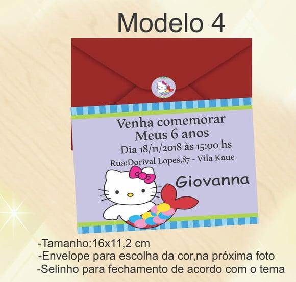Convite-hello Kitty