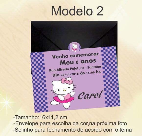 Convite-hello Kitty