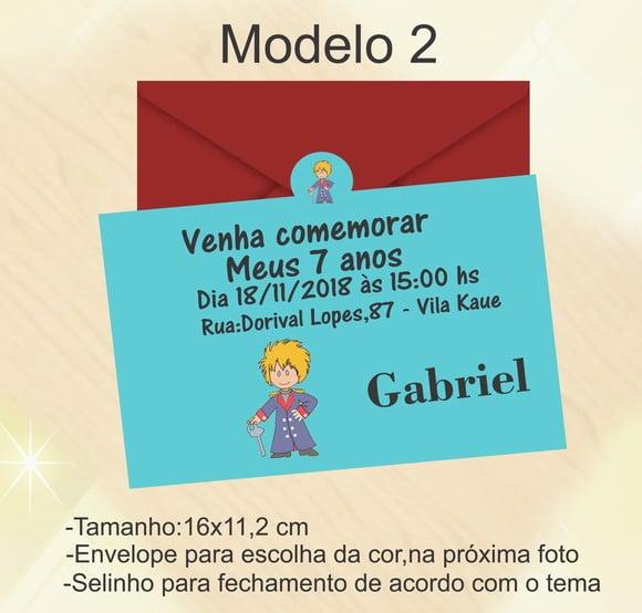 Convite-pequeno Príncipe