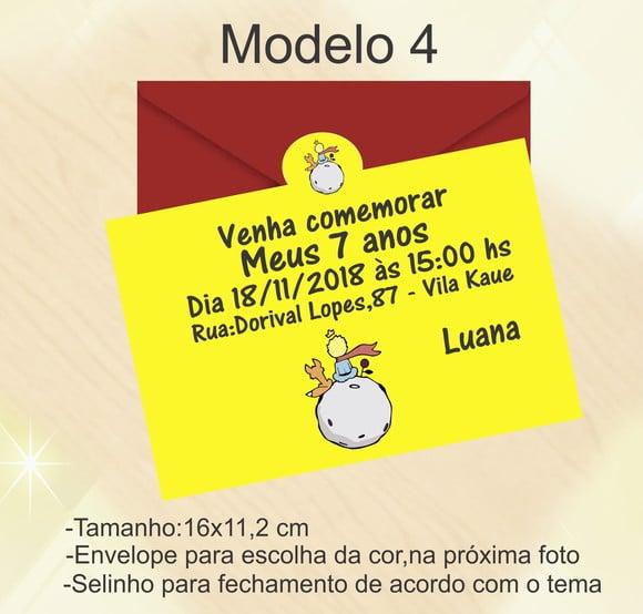 Convite-pequeno Príncipe