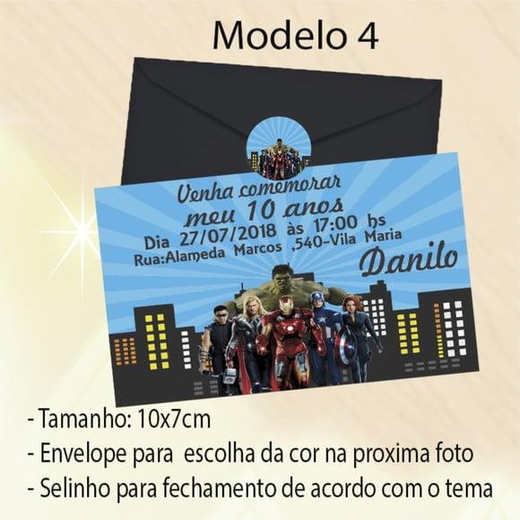 Convite-vingadores