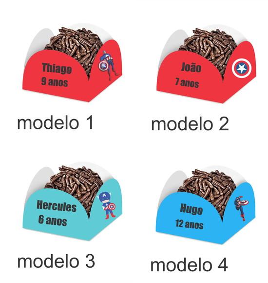 Forminha para Docinhos-capitão America-com Nome