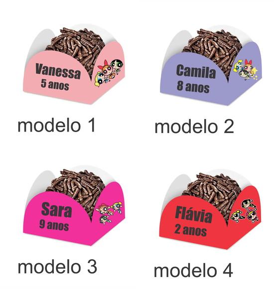 Forminha para Docinhos-menina Super Poderosas-com Nome