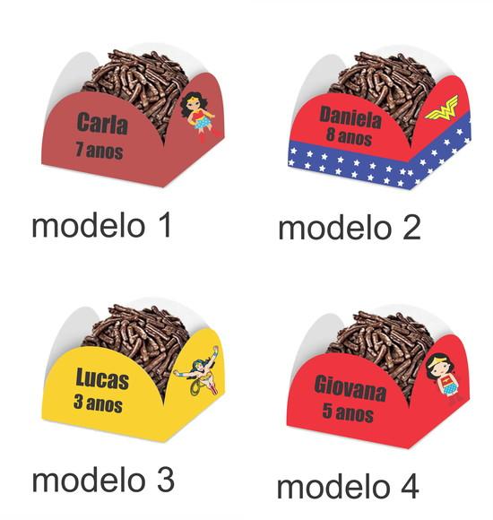 Forminha para Docinhos-mulher Maravilha-com Nome