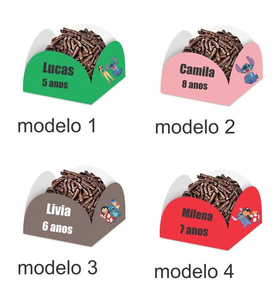 Forminha para Docinhos-stitch e Lilo-com Nome