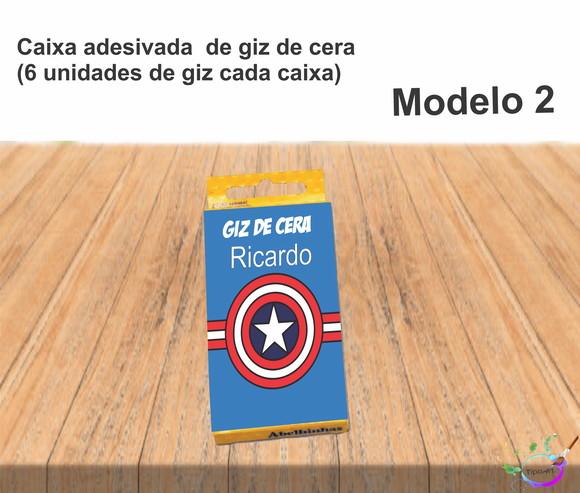 Giz de Cera-capitão America
