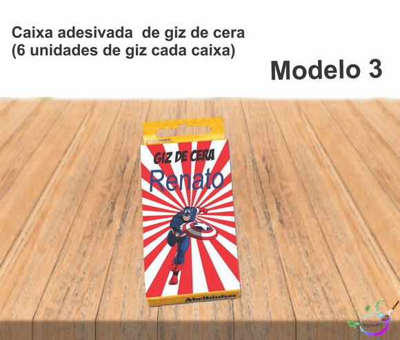 Giz de Cera-capitão America