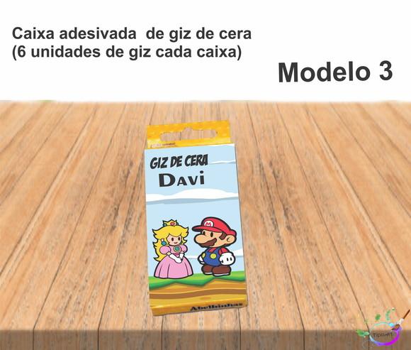 Giz de Cera-mario Bros