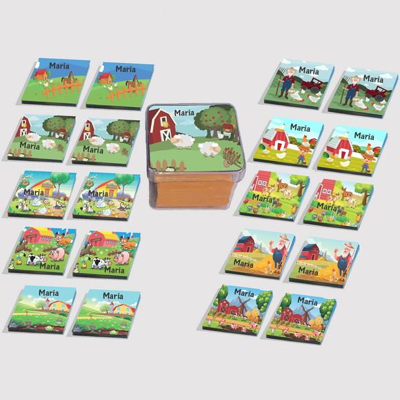 Jogo da Memória Eva -fazendinha