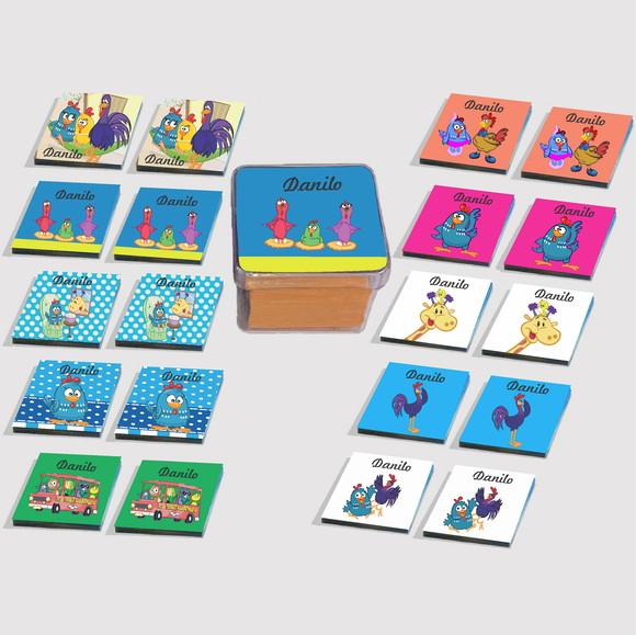 Jogo da Memória Eva-galinha Pintadinha
