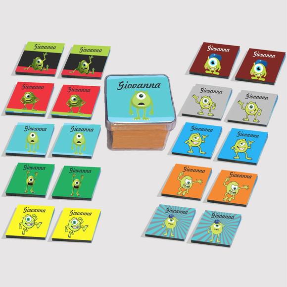 Jogo da Memória Eva-mike Wazowski