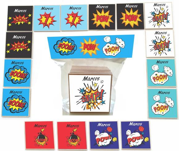 Jogo da Memoria mdf 16 Pças-bomba