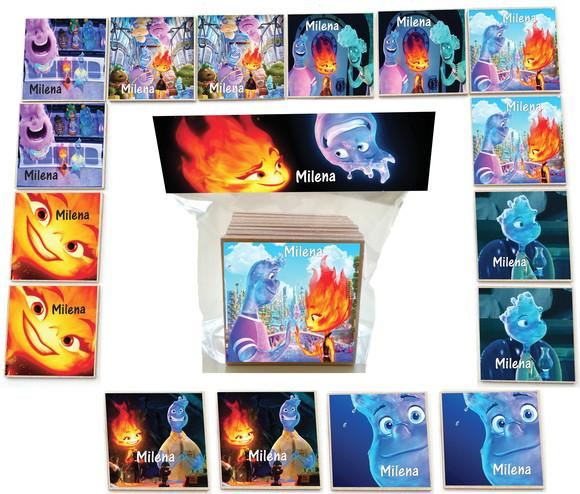 Jogo da Memoria mdf 16 Pças-elementos