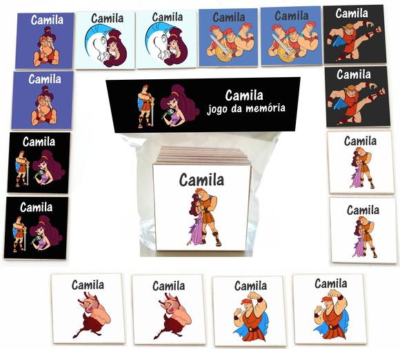 Jogo da Memoria mdf 16 Pças-hercules