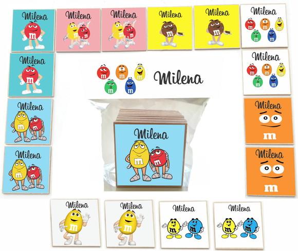 Jogo da Memoria mdf 16 Pças-m&m