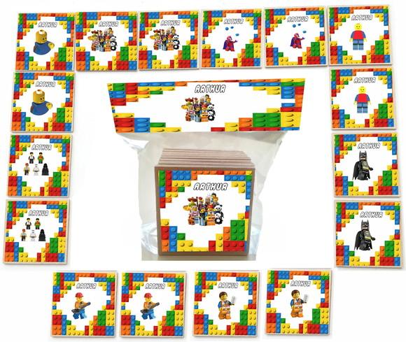 Jogo da Memoria mdf 16 Pças-lego